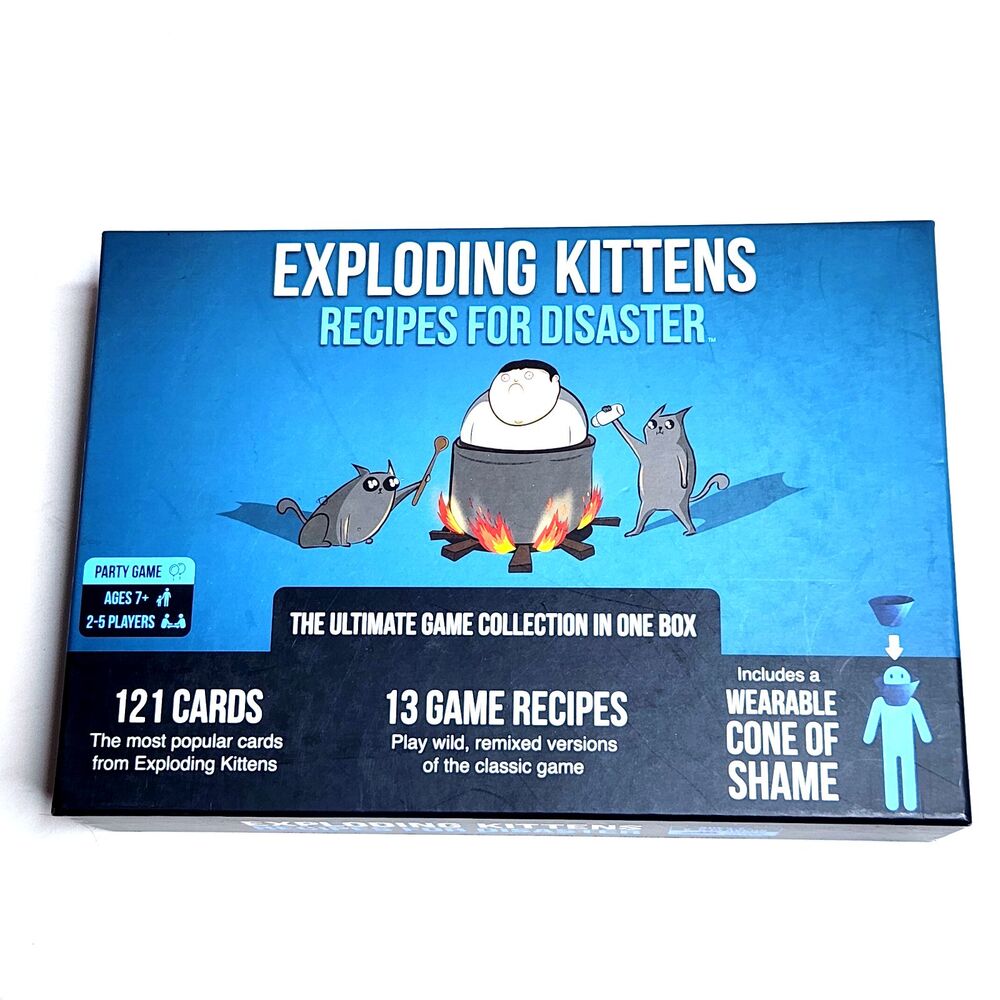 Exploding Kittens Recipes for Disaster Board Game Complete Party Card Game